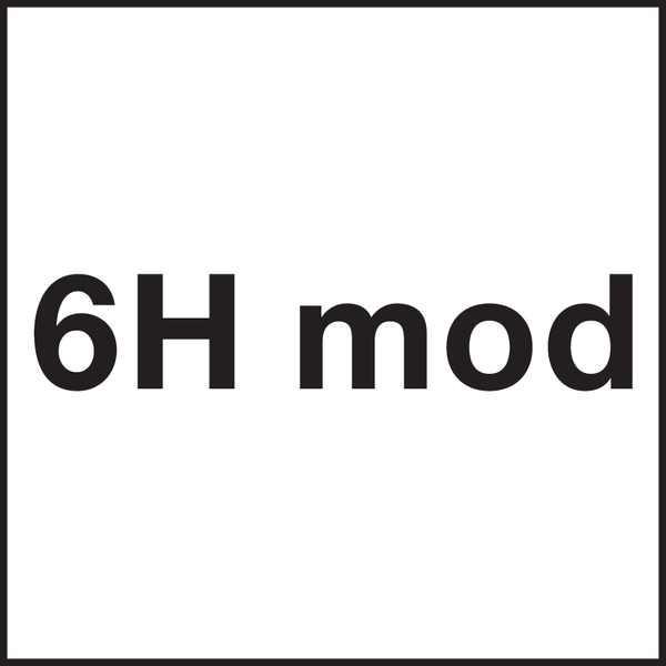 Gewinde Toleranzklasse: 6H mod