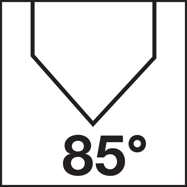 Spitzenwinkel: 85