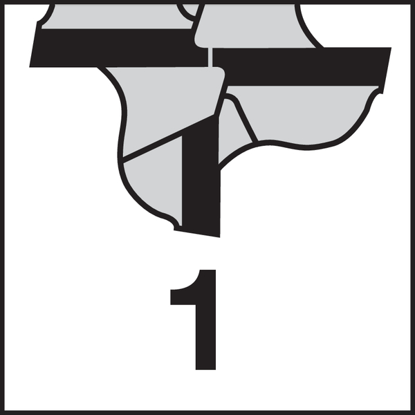 Schneidenzahl: 1